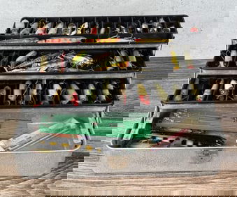 Liberty Fishing Tackle Box & Contents