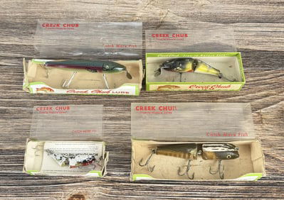 Group Of Creek Chub Fishing Lures