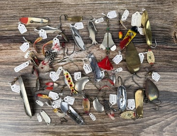 Group Of Vintage Fishing Lures & Spoons