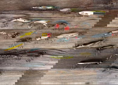 Collection of Fishing Lures Plugs