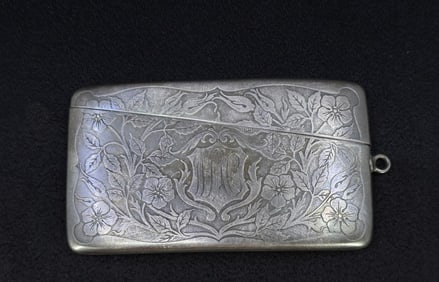 Victorian Sterling Silver Calling Card Case