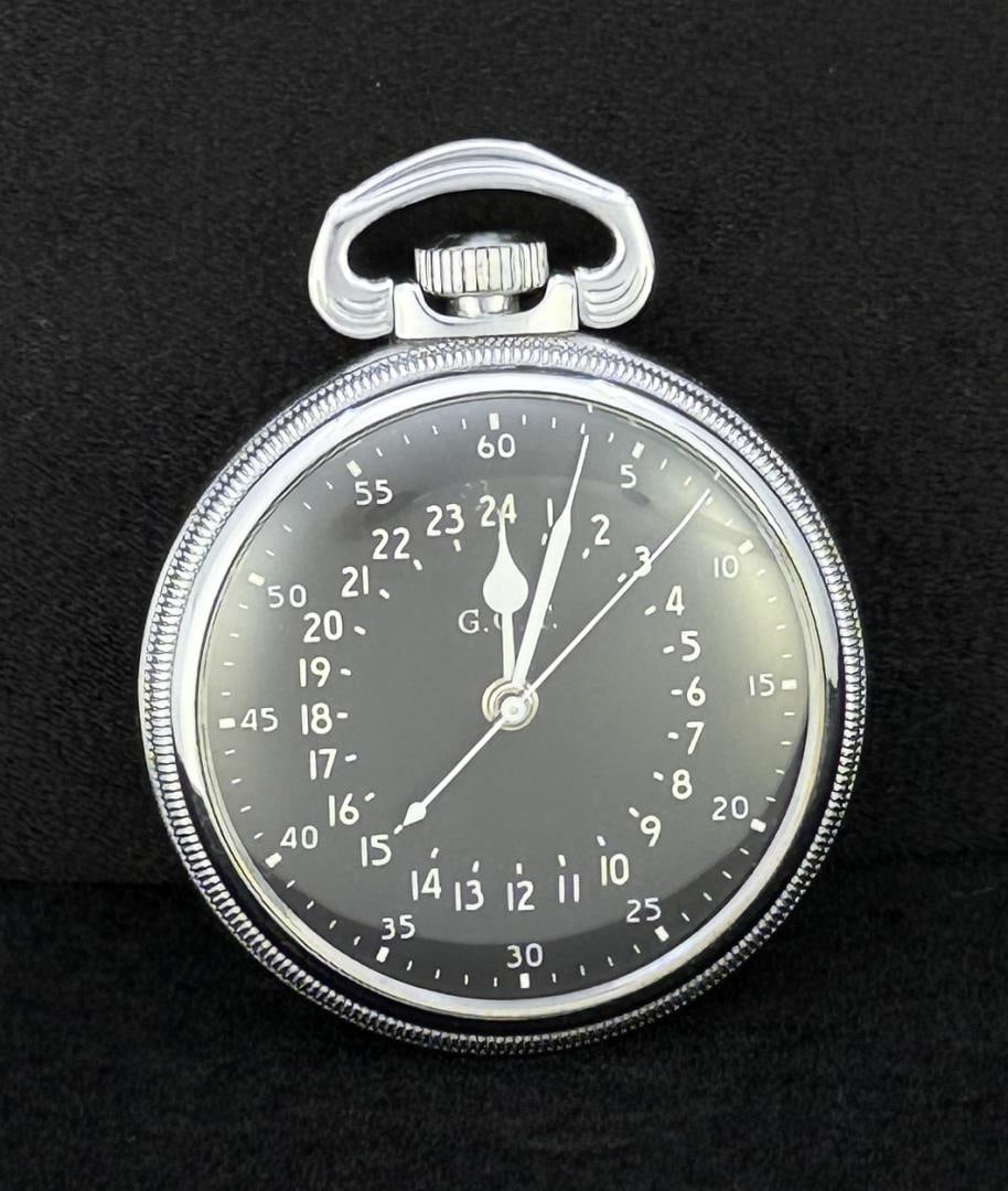 WW2 Hamilton 4992B GCT Navigator Pocket Watch: Not working.
