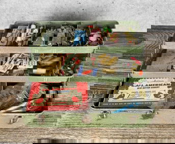 Vintage Fishing Tackle Box and Contents