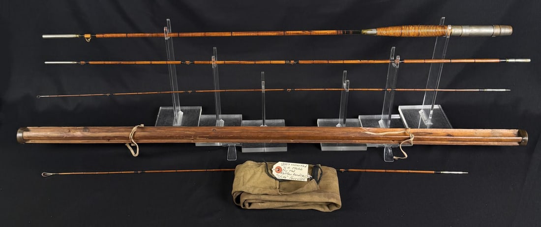 Thomas Chubb Bamboo Fly Fishing Rod: 116" long.