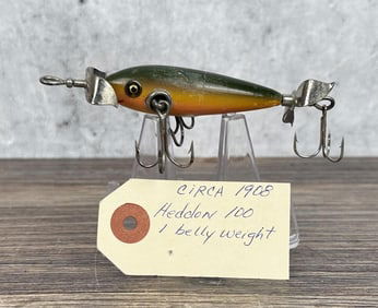 1908 Heddon 100 1 Belly Weight Fishing Lure