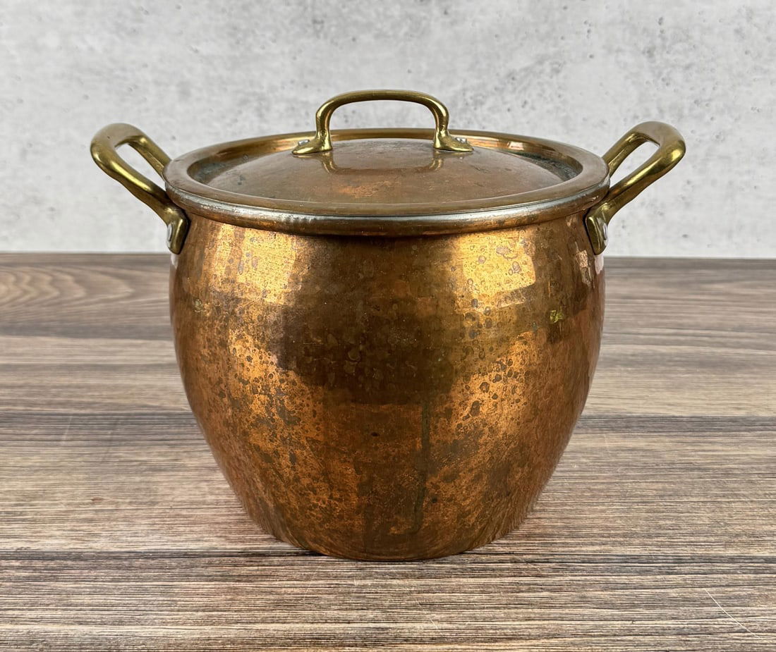 Ruffoni Historia Hammered Copper Stock Pot (1 of 8)