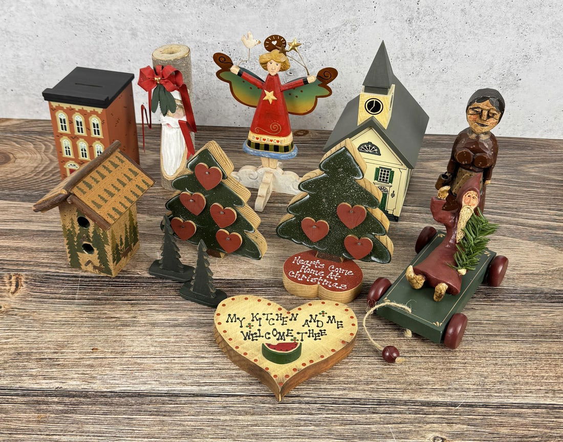 Collection of Folk Art Style Decorations (1 of 12)