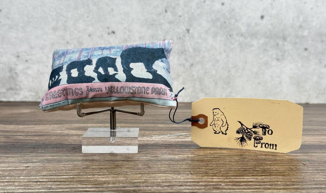 Yellowstone National Park Souvenir Mini Pillow: 3" by 5"