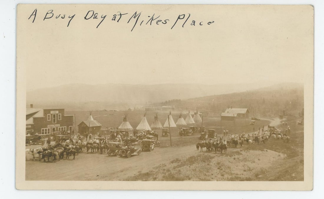Mikes Place Midvale Montana RPPC Postcard: Rare early view.