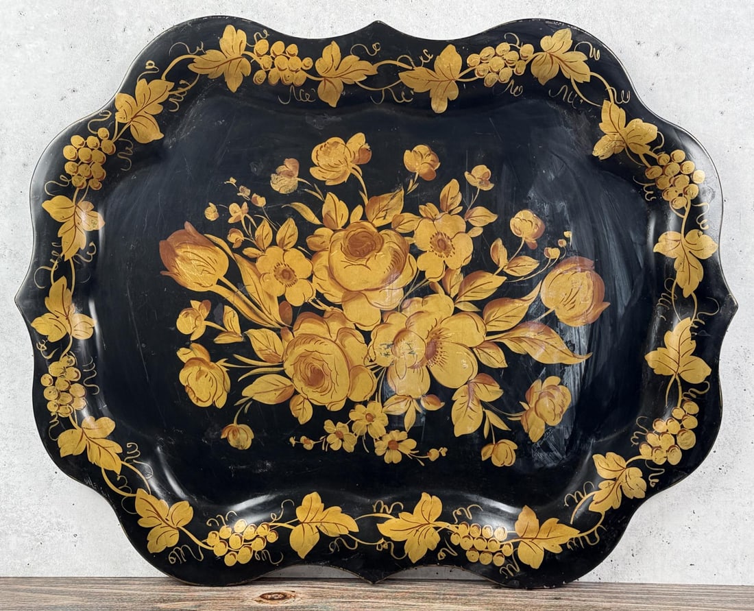 Tole Painted Serving Tray (1 of 6)