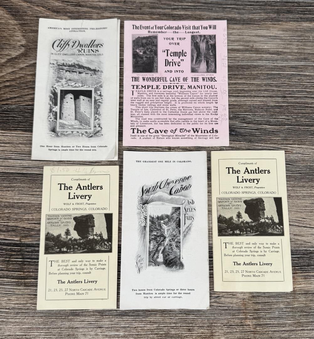Collection of Antique Colorado Travel Ephemera: Nice grouping.