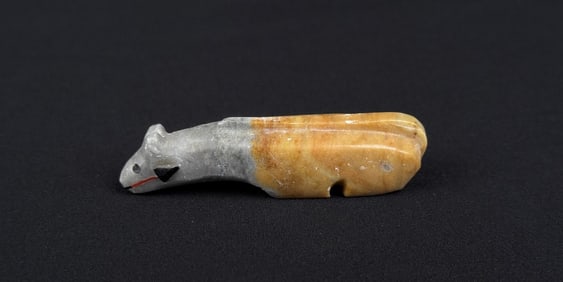 Zuni Carved Heartline Mountain Lion Fetish