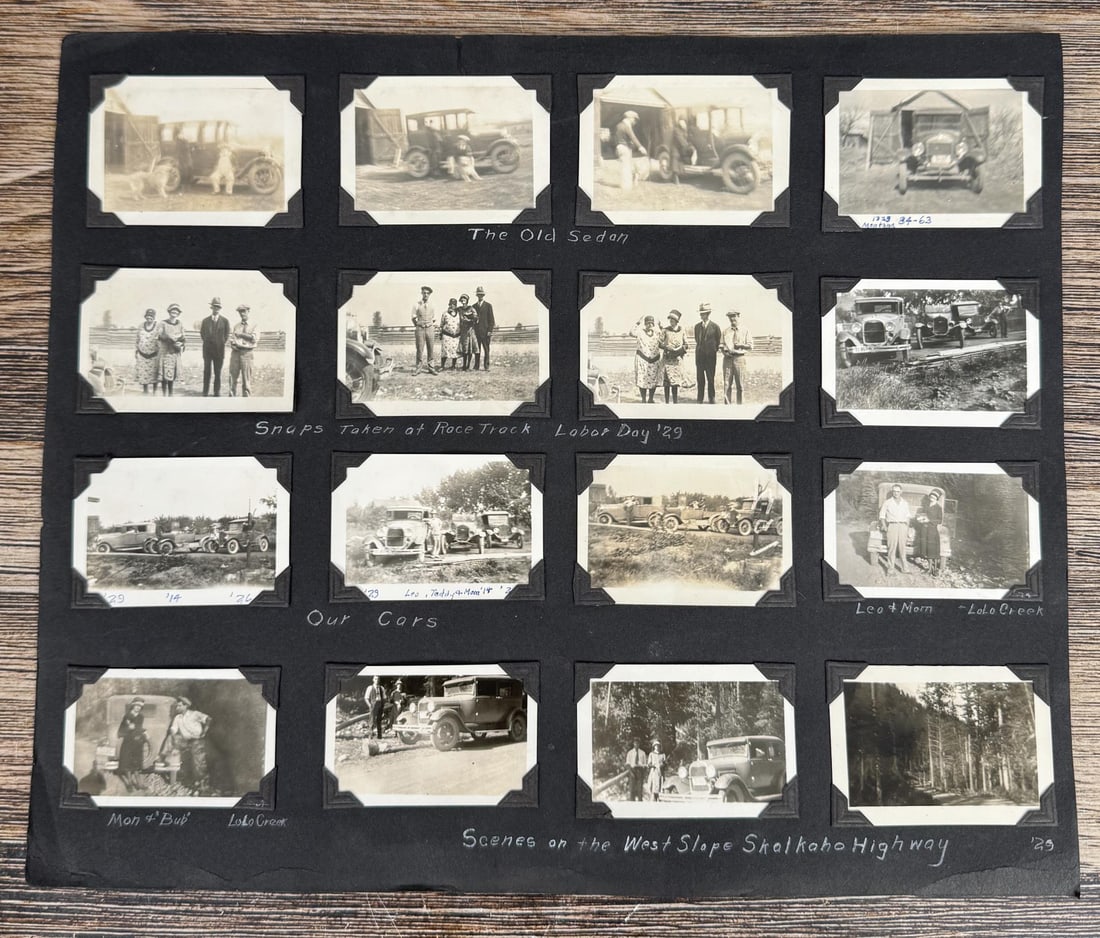 West Slope Skalkaho Highway Montana Photos: Dated 1920. 13 1/8" by 11"