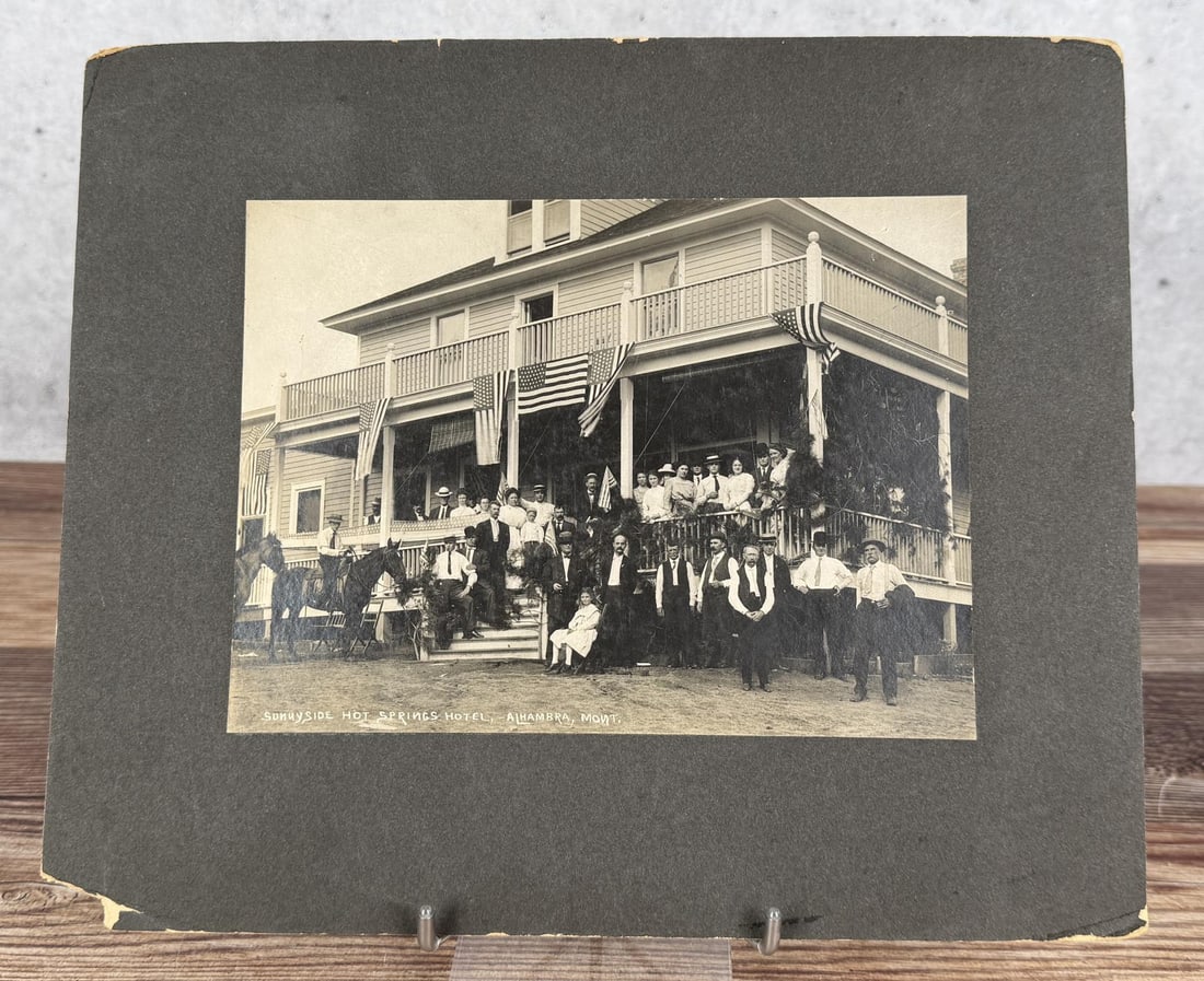 Sunnyside Hot Springs Hotel Alhambra Montana Photo: Nice early photo. 10" by 12".