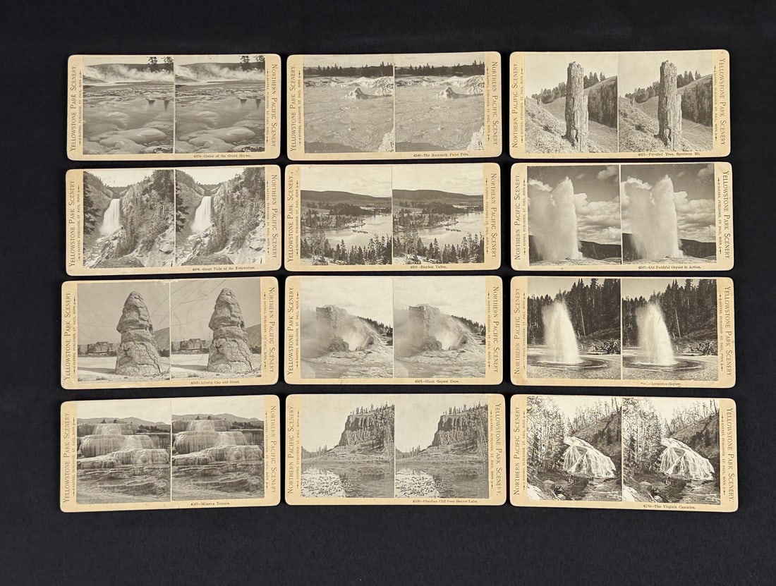 Haynes Yellowstone National Park Stereoviews: Nice grouping.