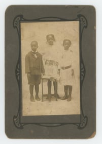 African American Black Children Cabinet Photo