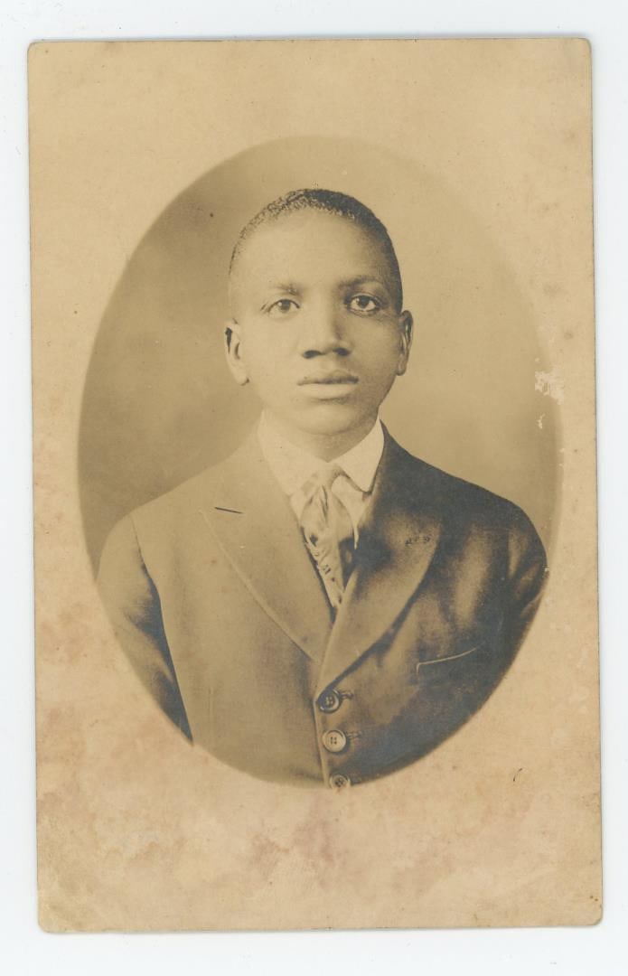 Identified African American Black RPPC Postcard: Identified as Hosea Stegall. I can find his death listed 1 Feb 1930 (aged 24), Los Angeles California.