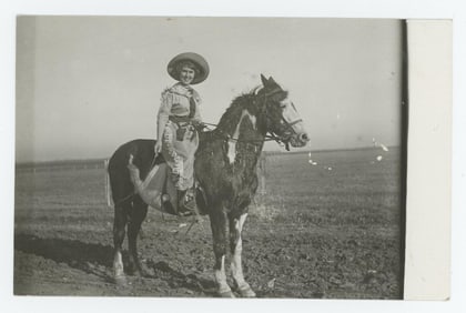 Horse Hit by Lightning Montana RPPC Postcard
