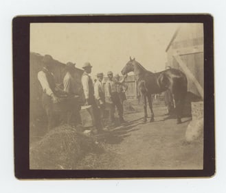 African American Black Stable Boys Cabinet Photo