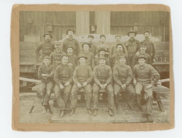 Butte Montana Reduction Works Miners Cabinet Photo