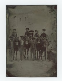 Civil War African American Valets Tintype Photo