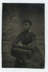 African American Black Woman Tintype Photo