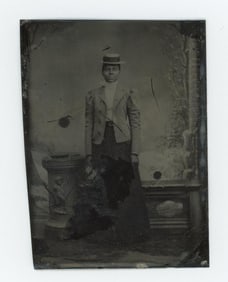 African American Black Woman Tintype Photo