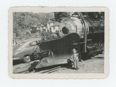 Railroad Snow Plow Engine Photo