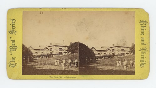 Wiesbaden Flour Mill Germany Stereoview