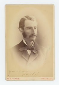 William Henry Jackson Cabinet Photo Colorado