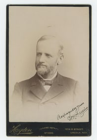 Identified Lincoln Nebraska Cabinet Photo
