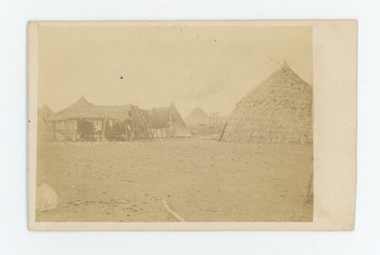 W.S. Soule Waco Indian Village CDV Photo