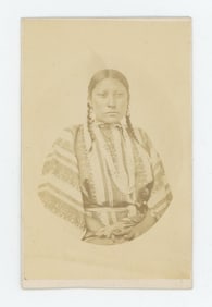 W.S. Soule Daughter Little Robe Indian CDV Photo