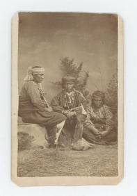 Hull Fremont Nebraska Otoe Indian CDV Photo