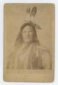 Chief Rain in the Face Indian Cabinet Photo