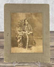 Nez Perce Indian Cornhusk Bag Maker Photo