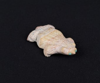 Zuni Carved Picasso Marble Badger Fetish