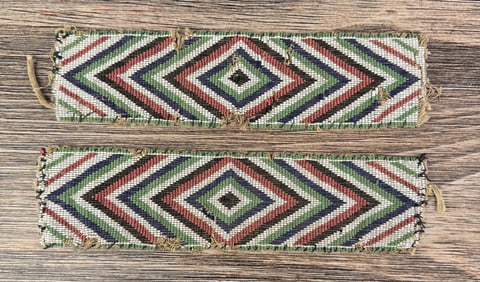 Pima Native American Indian Beaded Cuffs