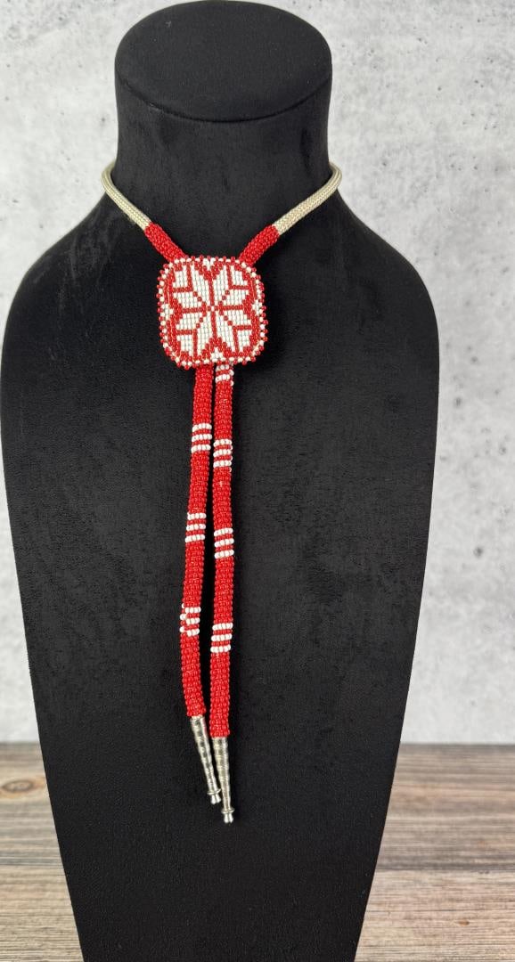 Native American Indian Beaded Bolo Tie (1 of 4)