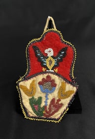 Tlingit Native American Indian Beaded Wall Pocket