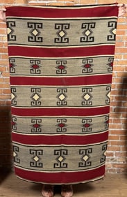 Navajo Indian Rio Grande Blanket Rug