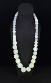Antique Opalescent Moon Trade Beads