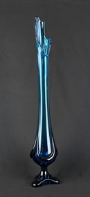 Viking Bluenique Epic Drape Swung Glass Vase