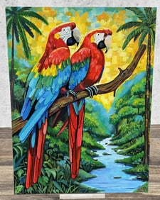 Nasser Mejia Moreno Guacamayas Painting