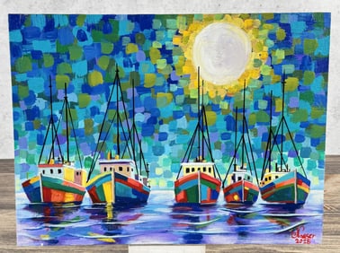 Nasser Mejia Moreno Guacamayas Painting