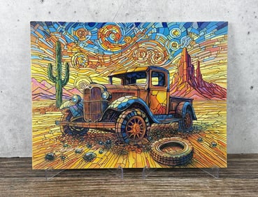 Ricardo Maya Oil on Board Painting