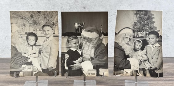 Mid Century Department Store Santa Claus Photos