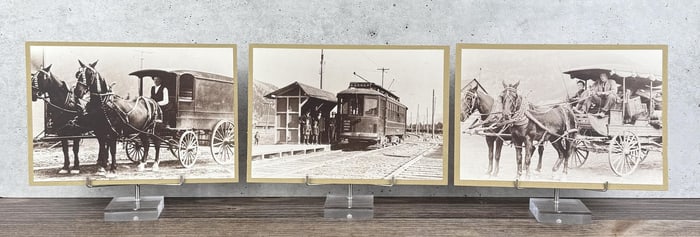 Railroad Delivery Streetcar Scenes Bonner Montana