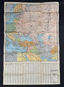 Antique French North Africa Middle East Europe Map