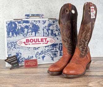 Boulet Leather Cowboy Boots
